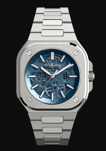 Bell & Ross BR 05 SKELETON BLUE BR05A-BLU-SKST/SST Replica Watch